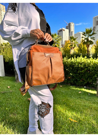 Сумка-рюкзак женская коричневая 7003 Aron Atelier (269712640)