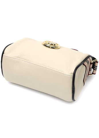 Дивовижна сумка для стильних жінок із натуральної шкіри 22264 Білий Vintage (276457603)