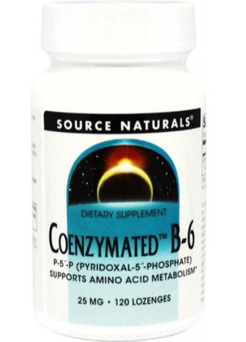 Coenzymated vitamine В6 25 mg 120 Lozenges Source Naturals (256723219)