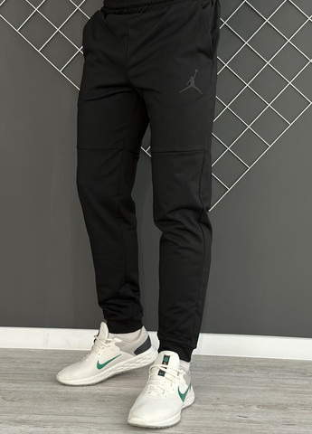 Демісезонні штани чорні з лого Jordan чорний лого (двонитка) Vakko (260816552)