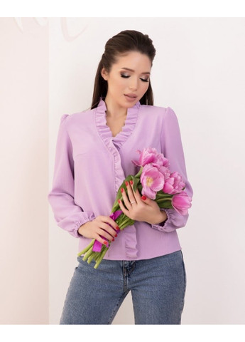 Фиолетовая блузы sa-184 сиреневый ISSA PLUS