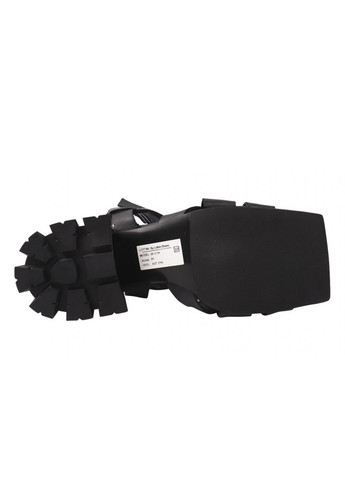Черные босоножки женские из натуральной кожи, на каблуке, с открытой пятой, цвет черный, Lottini