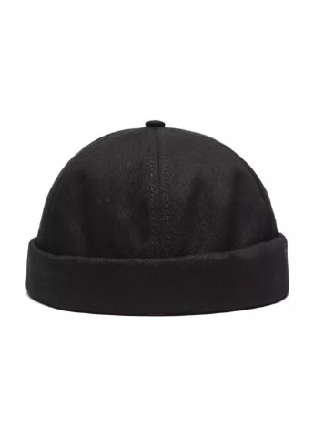 Короткая шапка мини бини, докер черный 56-60р (НЛ-211) No Brand (256927272)