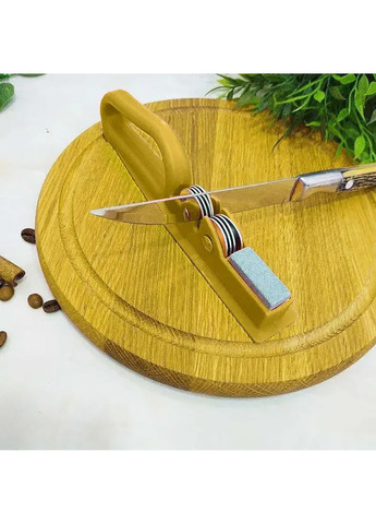 Точилка для кухонных ножей ручная механическая пластиковая с точильным камнем Kitchen Master (274382524)