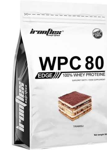 WPC 80eu EDGE 900 g /30 servings/ Tiramisu Ironflex (257252789)