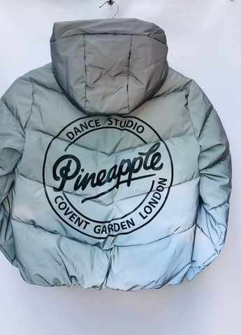 Серебряная демисезонная стильная светоотражающая куртка Primark