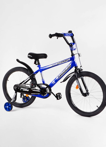 Детский двухколесный велосипед 20" дюймов цвет синий ЦБ-00213420 Corso (259422418)