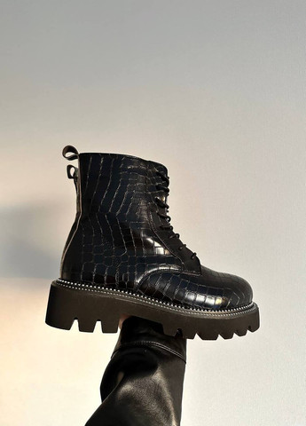 Черные повседневные, кэжуал осенние ботинки Vakko