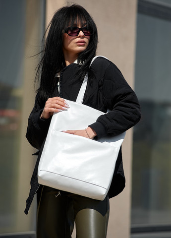 Жіноча сумка Shopper біла Sambag (259365520)