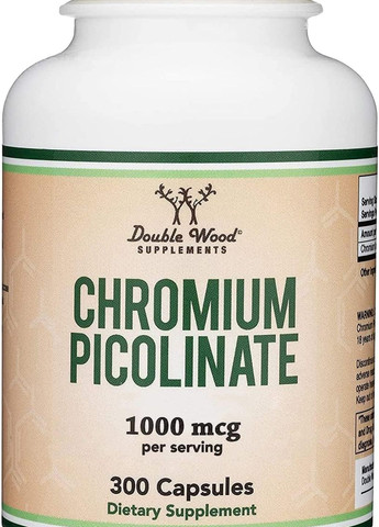 Хром Chromium Picolinate 1000 mcg 300 caps Double Wood Supplements (275332990)