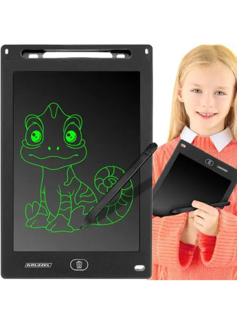Розвиваюча інтерактивна дитяча дошка планшет для письма малювання 8.5" дюймів для дітей 14,2х21,5 см (475474-Prob) Чорна Unbranded (267890424)