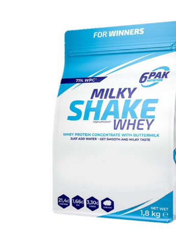 Milky Shake Whey 1800 g /60 servings/ Strawberry 6PAK Nutrition (256723656)
