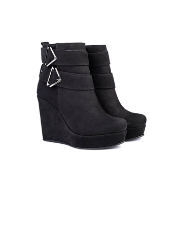 Зимние ботильоны женские бренда 8500289_(1) GAMMA из натурального нубука