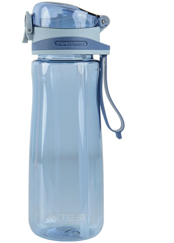 Бутылка для воды с трубочкой 600 мл голубая Kite (258482432)