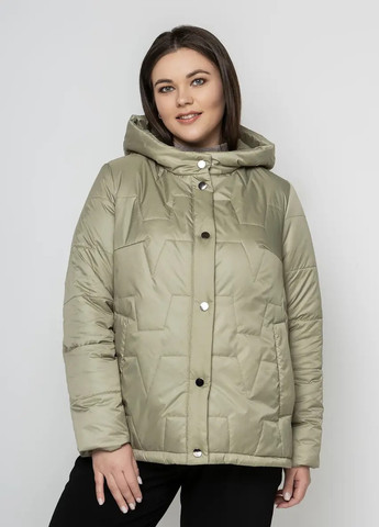 Оливковая демисезонная демисезонная женская куртка DIMODA Жіноча куртка від українського виробника