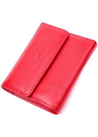 Яскравий жіночий гаманець з монетницею з натуральної шкіри 19493 Червоний st leather (277980501)