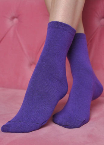 Носки женские демисезонные фиолетового цвета Let's Shop (273901360)