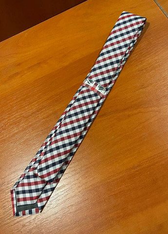 Чоловіча краватка вузька в клітинку галстук Ben Sherman checked tie (273474510)