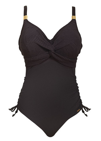 Черный демисезонный купальник цельный 6360 слитный Fantasie Ottawa