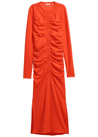 Помаранчева святковий, спортивна, повсякденний, кежуал помаранчева сукня H&M