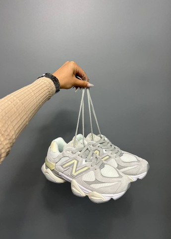 Світло-блакитні Осінні кросівки чоловічі, вьетнам New Balance 9060 Quartz Grey Team Cream