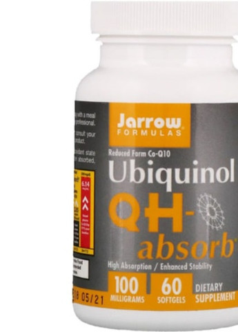 Ubiquinol QH-Absorb 100 mg 60 Softgels JRW-06019 Jarrow Formulas (256723922)