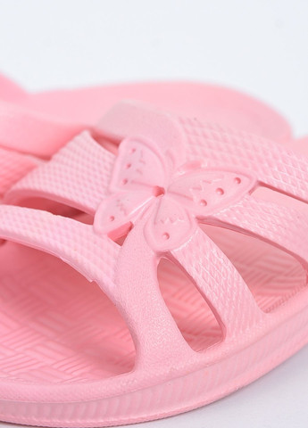 Розовые пляжные шлепки детские для девочки пена розового цвета Let's Shop