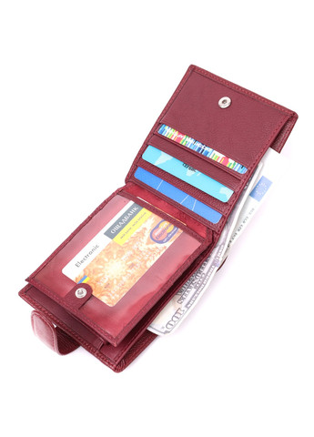 Женский практичный бумажник из натуральной кожи 22554 Бордовый st leather (277980492)