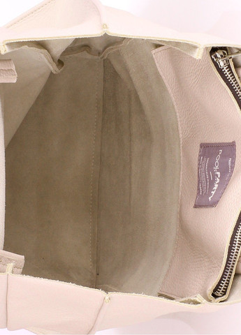 Велика жіноча сумочка з натуральної шкіри бежева PoolParty (262891854)