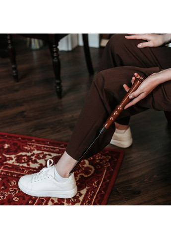 Ложка лопатка ріжок для взуття з дерев'яною ручкою 50 см No Brand (260190583)
