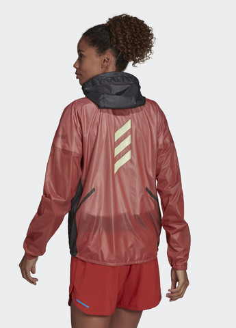 Оранжевая демисезонная куртка-дождевик terrex agravic 2.5-layer adidas