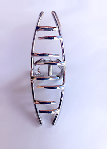 Заколка краб для волосся "Sunny day", срібляста, 7,5 см Анна Ясеницька (265331489)