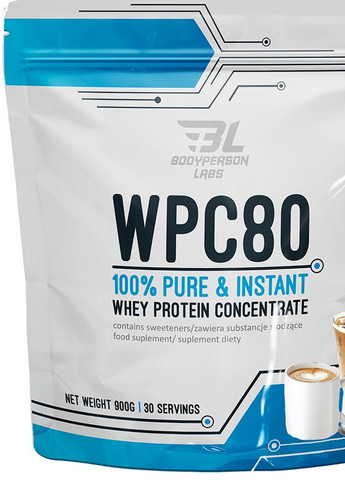 WPC80 900 g /30 servings/ Ice Coffe Bodyperson Labs (258499336)