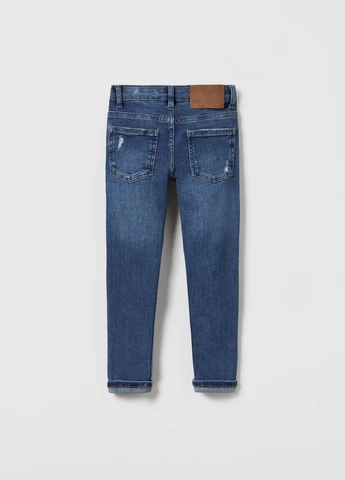 Синие демисезонные джинсы для мальчика синие 7227763407 Zara