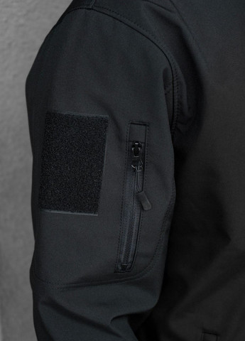 Черная демисезонная тактическая демисезонная softshell черная No Brand куртка