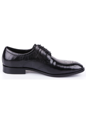 Черные мужские классические туфли 195045 Bazallini на шнурках