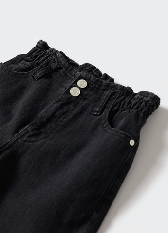 Черные демисезонные джинсы для девочки 9009 134 см черный 67538 Mango