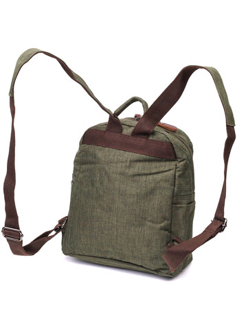 Практичний чоловічий рюкзак з текстилю 22242 Оливковий Vintage (267925337)