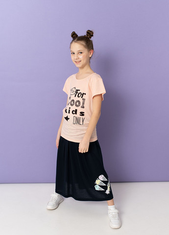 Розовая летняя футболка для девочки Yumster For cool kids only