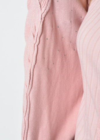 Кофта женская с бусинами розового цвета размер 42-44 Let's Shop (275094869)