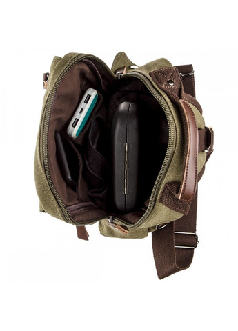 Мужская текстильная оливковая сумка-рюкзак 20141 Vintage (269994015)
