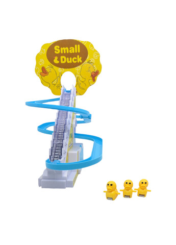 Утки спускаются с горки утята электрическая игрушка трек с утками уточками и звуковыми эффектами Small Duck No Brand (259906547)