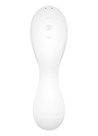 Вакуумний смарт-стимулятор із вібрацією Curvy Trinity 5 (White), керування зі смартфона Satisfyer (269000128)