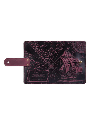 Обложка для паспорта из кожи «Discoveries» PB-03S/1 Shabby Alga Темно-зеленый Hi Art (268371746)