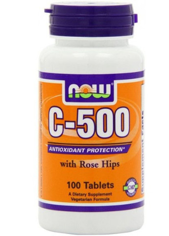 Vitamin C-500 Rose Hips 100 Tabs Now Foods (256719233)