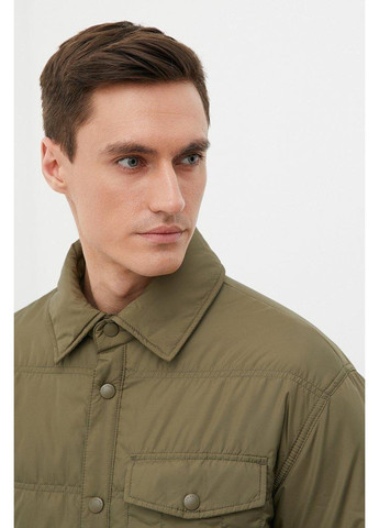 Оливкова (хакі) демісезонна куртка-сорочка fbc21007-907 Finn Flare