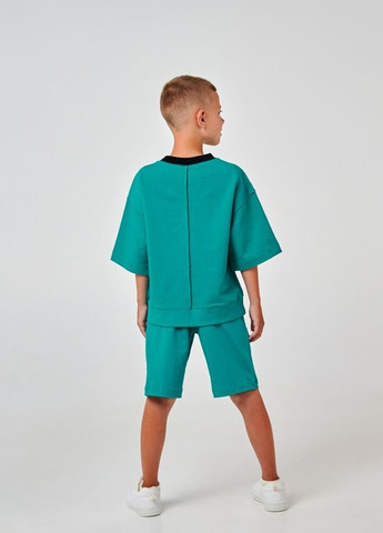 Зелений комплект (футболка+шорти) зелений Smil
