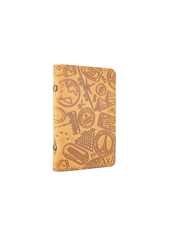 Обкладинка для документів зі шкіри HiArt AD-03 Shabby Honey Let's Жовтий Hi Art (268371457)