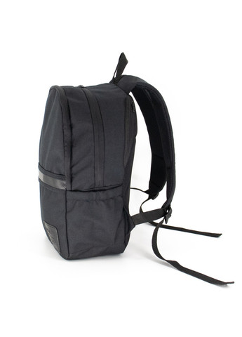 Чорний місткий чоловічий рюкзак Mayers з міцної тканини великою кількістю кишень не промокає No Brand (258591263)