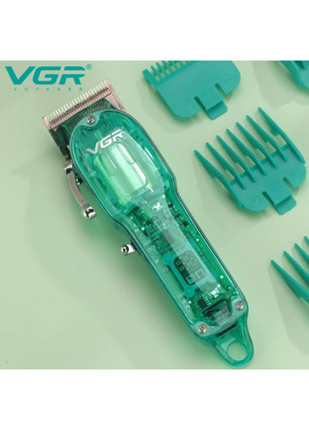 Машинка для стрижки Professional Transparent Green VGR v-660 (260495682)